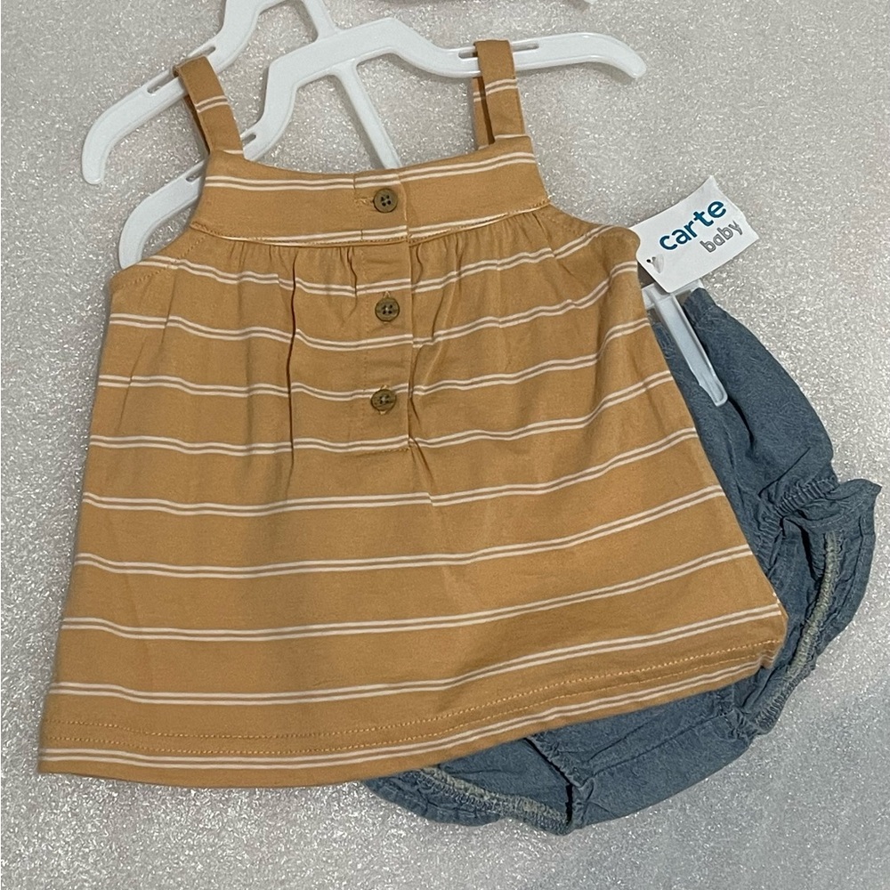 Carter's Two Piece Summer Pair - with Bloomers!  Brand new - super cute!